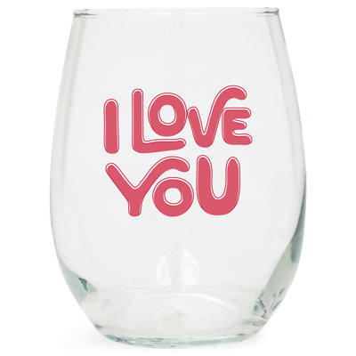 Wine Glass I Love You 15 Oz