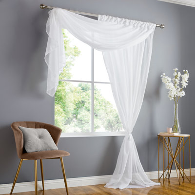 Anah Slot Top Sheer Curtain
