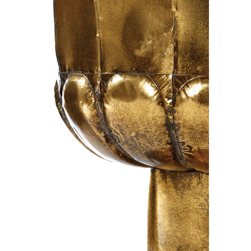 Jitendra Metal Urn Planter, Gold