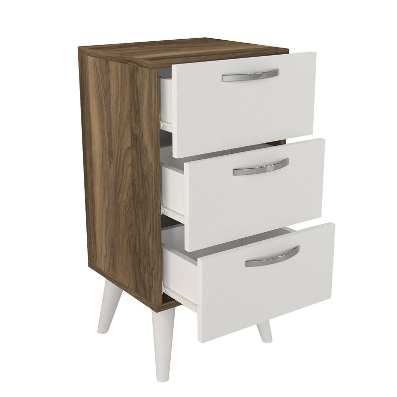 Carrion 40cm W Manufactured Wood Bedside Table