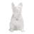 Zermeno Glam Ceramic White French Bulldog Sculpture-702797620