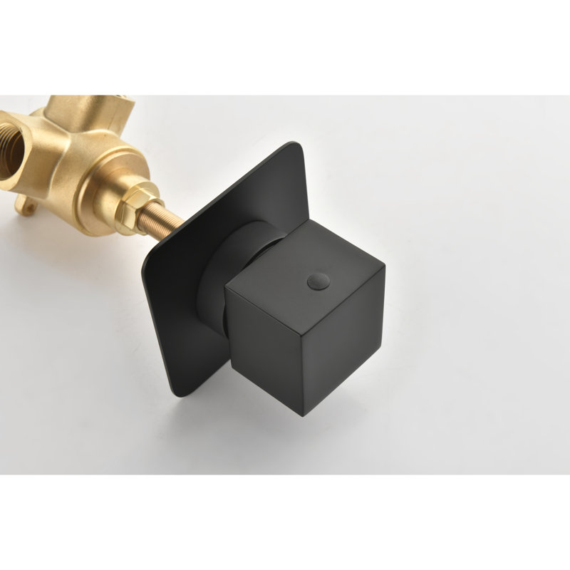 Valve de 3/4 po en métal coulé - débit réglable, poignée en laiton, noir mat, contrôle du débit élevé et précision