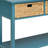 Teal Console Table With Bottom Shelf-345587220