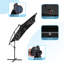 Parasol d'extérieur carré 8,2 x 8,2 pi Lannie-613090442