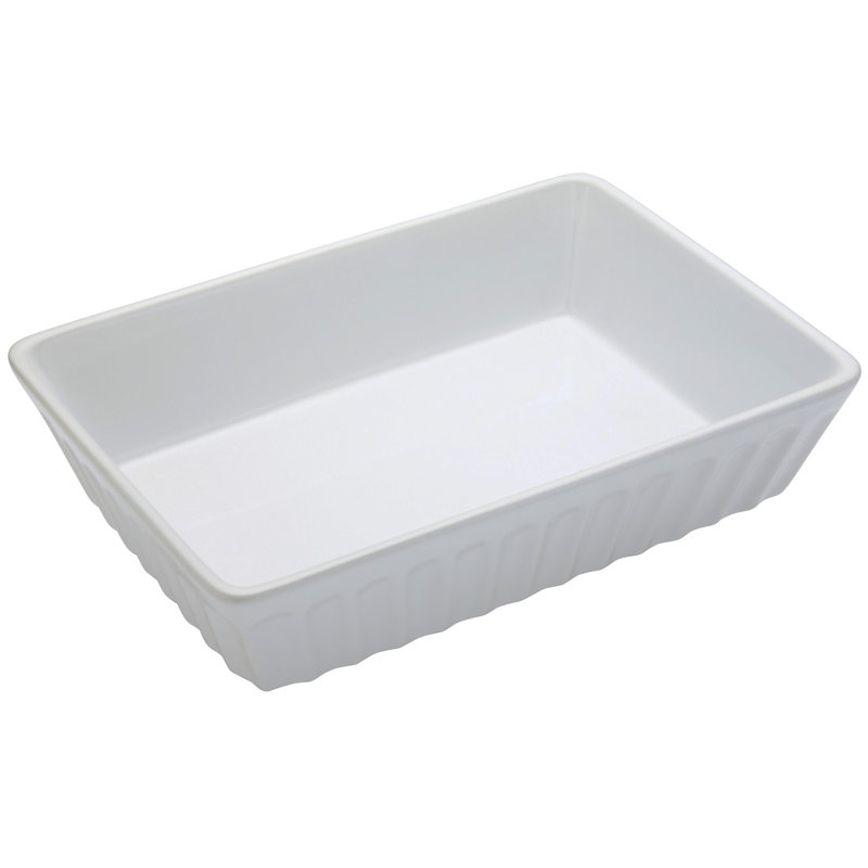 World of Flavours Italian Stoneware Rectangular Lasagne and Roasting Dish, Large