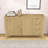Stylish Wave-Pattern Sideboard Buffet Cabinet with Adjustable Shelf, Drawers, Hooks and Ample Storage-503488687