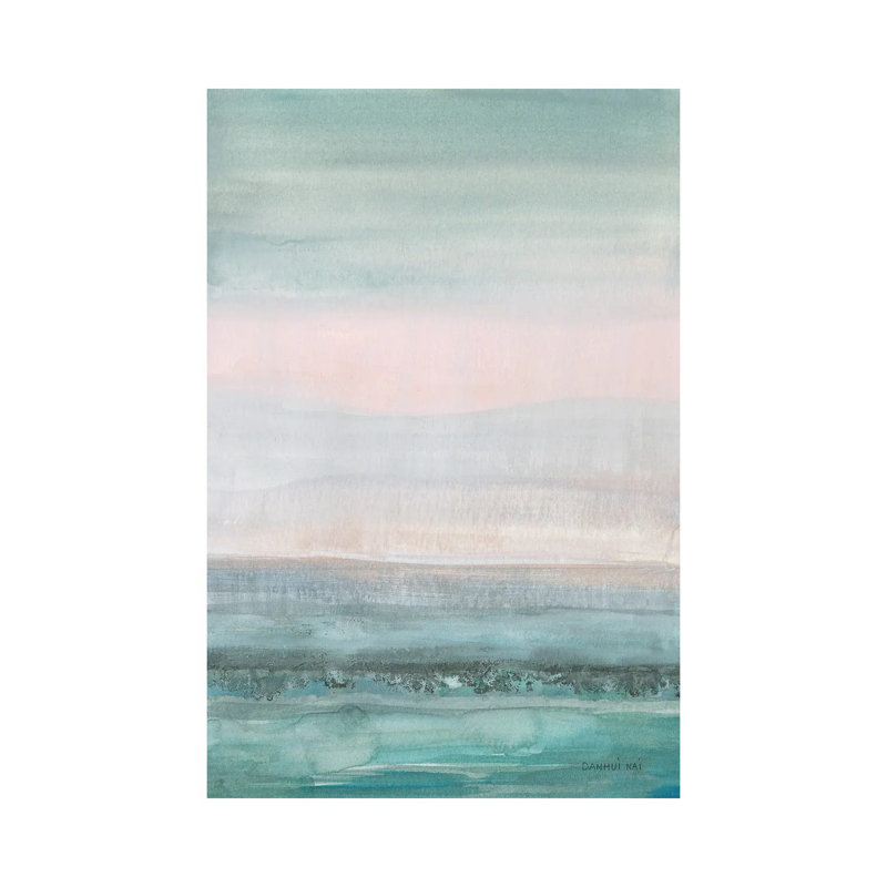 " Pastel Seascape " by Danhui Nai, No Mat, 40" H x 26" W x 1.5" D, Wrapped Canvas