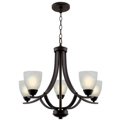Dunfermline 5 - Light Dimmable Empire Chandelier