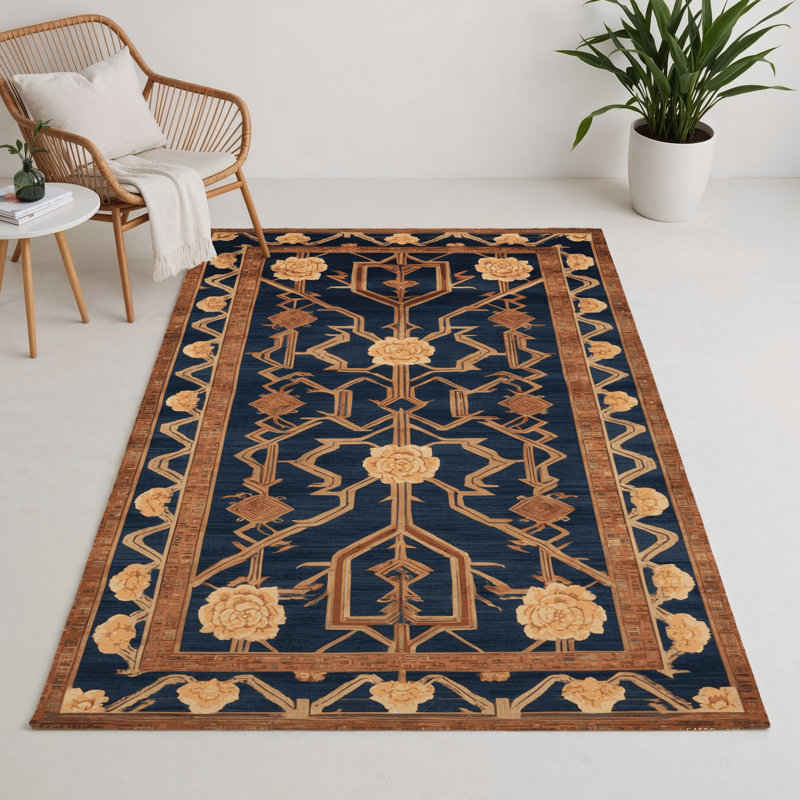 Tapis intérieur et extérieur ArtDeco, Rectangle 9 pi x 12 pi