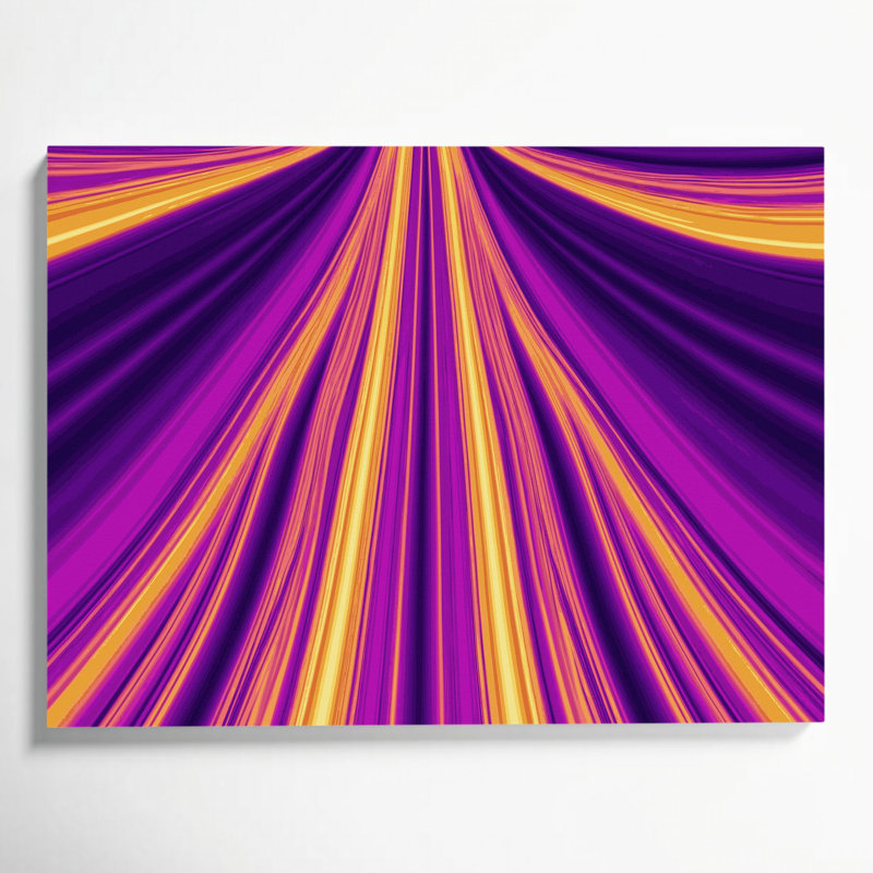 "Gradient Abstract 84", art mural sur toile mauve, H 8 po x l 10 po