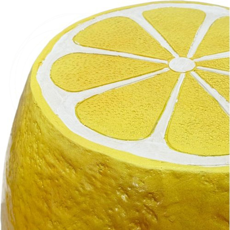 Tabouret citron en résine