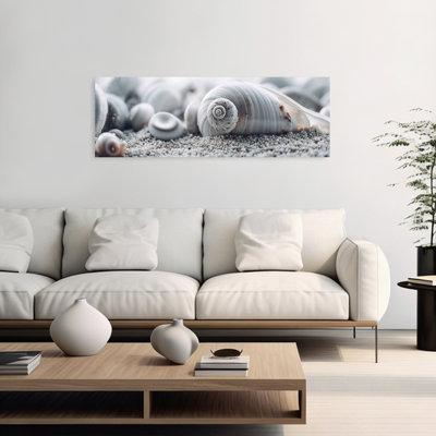 Seashell Serenity Minimalist Organic Serene Coastal Wall Art