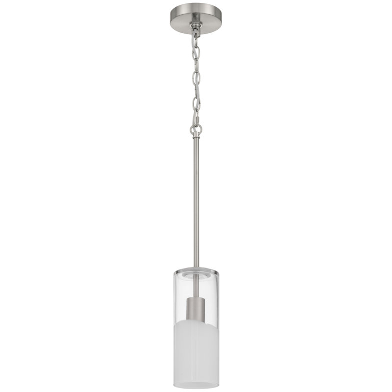 Ole' 1 Light Pendant - Brushed Steel Finish, Brushed Steel
