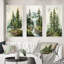 Arbre vert pin vert Eternal Guardians III - ensemble d'art mural pin 3-1319829294-1319829269