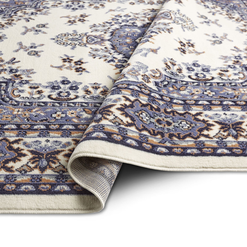 Tapis oriental bleu Modena, Rectangle 1 pi 10 po x 2 pi 1 po