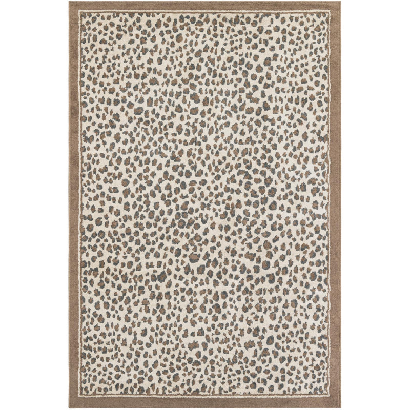 Tapis Pardus Teonni, Brown, Rectangle 6 pi 1 po x 9 pi