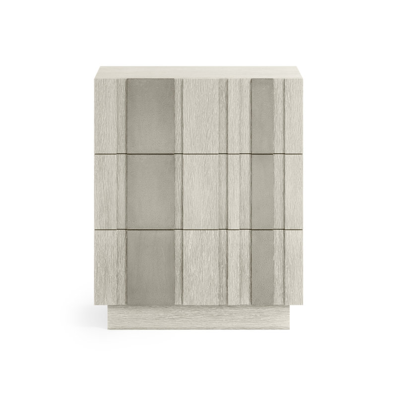 Tempo 3 - Drawer Solid Wood Nightstand