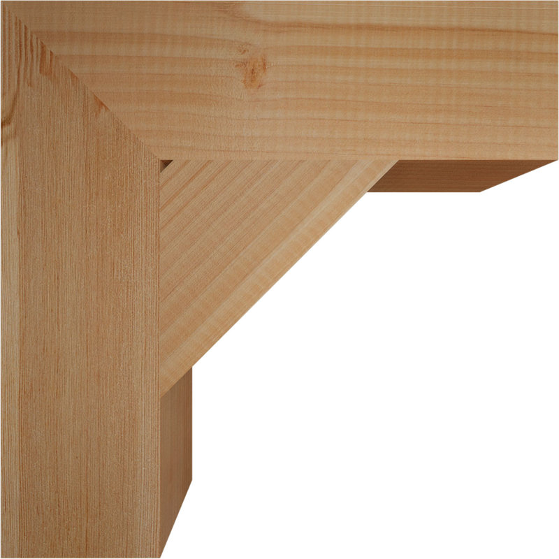 Traditional Block Bracket, Douglas Fir (Smooth), 14" H x 4" W x 14" D