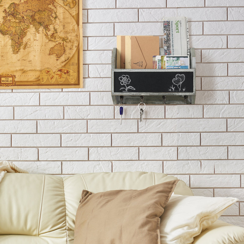 Porte-clés mural et porte-clés avec surface pour tableau Lun