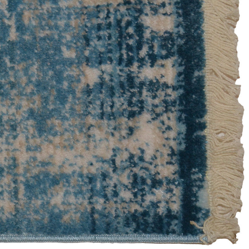 MACHINE MADE POLYESTER AREA RUGS  - Rectangle | Blue Color, Oriental Design, Low Pile Machine Made Area Rugs for Living Room, Bed Room