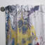 Art liquide jaune et rouge - Rideau moderne - Velours obscurcissant - 1 panneau-73291864