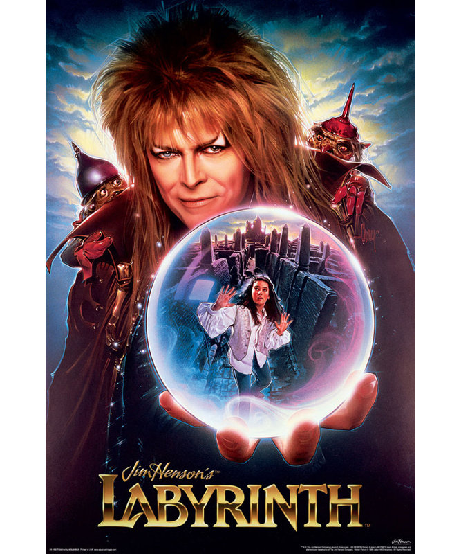  Labyrinthe sous licence officielle - une feuille - affiche d'art - 24 x 36 po - reproduction décorative - papier affiche - prêt à encadrer