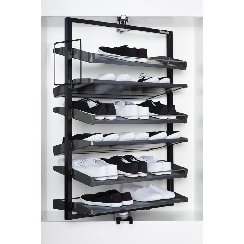 24 Pair Revolving Shoe Rack