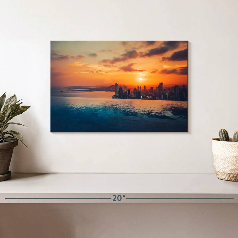 Gillard Panama City Golden Sunset, 8" H x 12" W