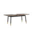 Changir Extendable Metal Base Dining Table