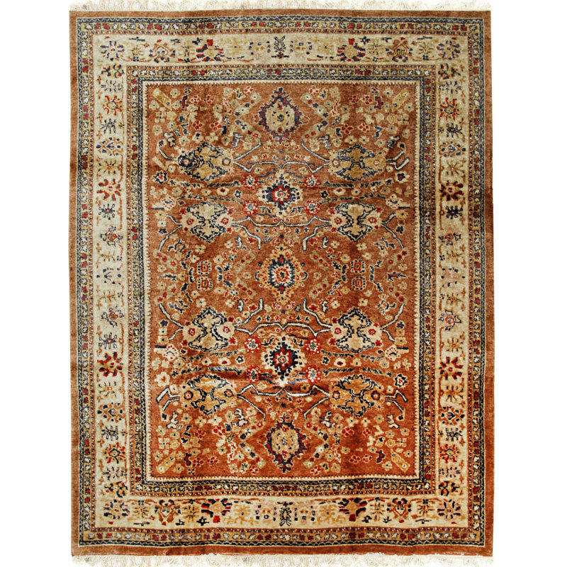 Tapis brun mohair transitionnel All-Over Angora