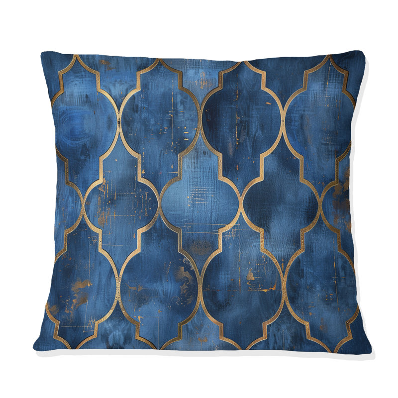 Coussin décoratif Glam Quatrefoil I - Glam, H 18 po x H 18 po