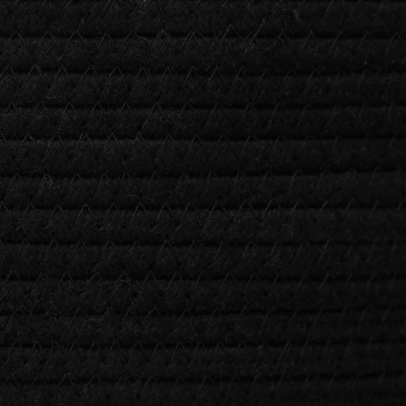House Of Hampton Fabric Decorative Basket, Black/White