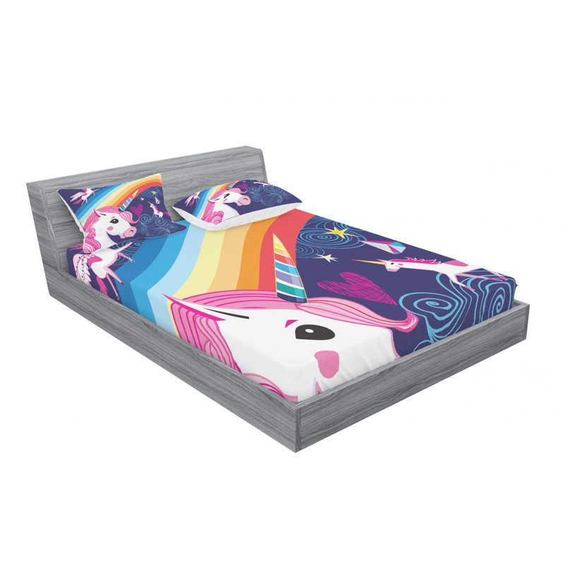Microfiber Sheet Set, Queen Sheet Set with Fitted Sheet
