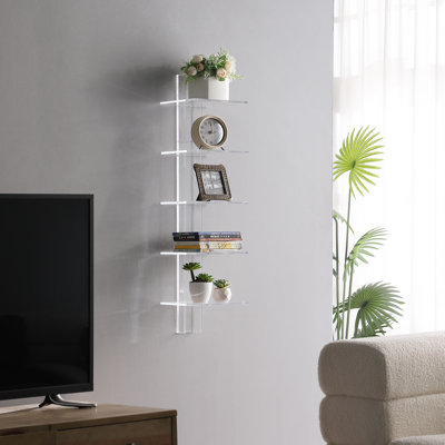 Waverley 37.75" H x 9.75" W Wood Etagere Bookcase by Latitude Run