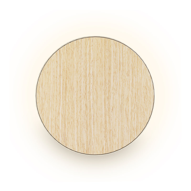 Ramen Mini Wall Sconce, 6", White Oak