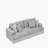 Corduroy Sofa 3 Seater Sofa Couch with 4 Toss Pillows Sleek Design Modern Comfortable for Room-1523357908-1523357911