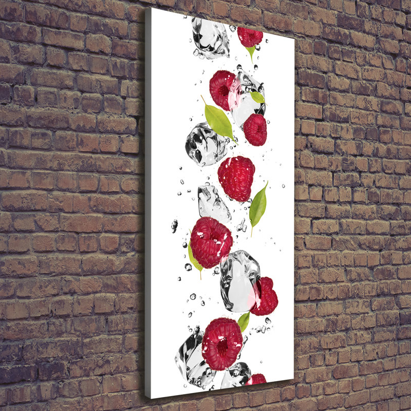 Raspberry And Water - Wrapped Canvas Print