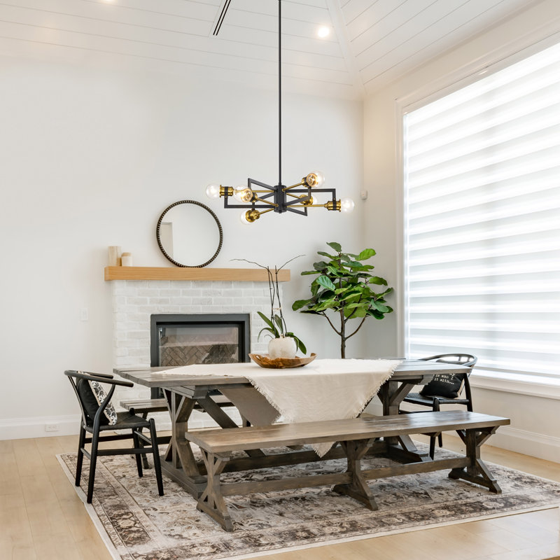 Lustre linéaire moderne Spoutnik à 6 lumières Tommie