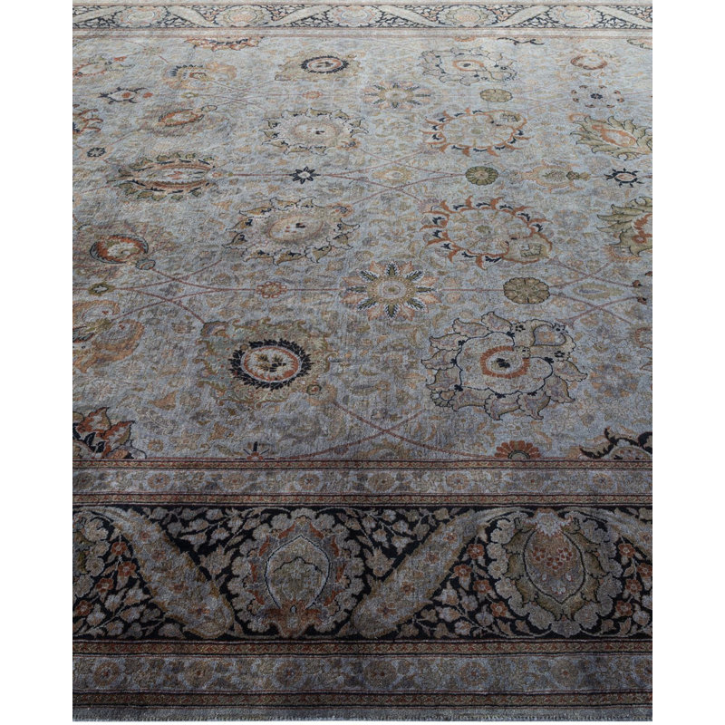 Tapis gris unique de 8 pi 2 po x 10 pi 5 po Yashua
