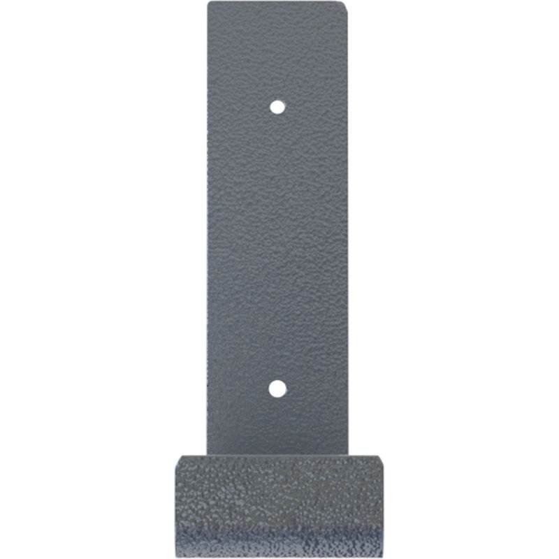 Support de tablette en acier, Bleu clair martelé, H 7 po x l 2 po x P 12 po