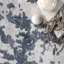 Tapis de couloir abstrait pour salon, chambre, salle à manger, couloir, bleu / ivoire-468356613