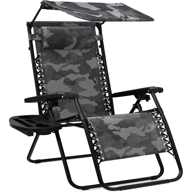 Alahia Folding Recliner Chair, Camouflage