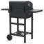 Barbecue au charbon avec tablette inférieure