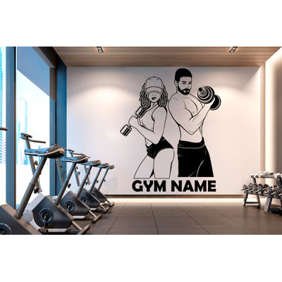 Adhésif décoratif gym personnalisé