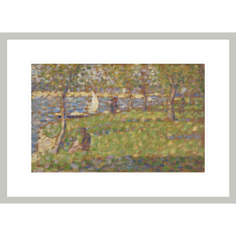 «Study for La Grande Jatte» par Georges Seurat, impression giclée encadrée, H 15,77 po x l 21,75 po