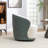 Stith Velvet Upholstered Swivel Barrel Chair-377983954