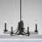 Dedham 5 - Light Steel Dimmable Chandelier-22375498