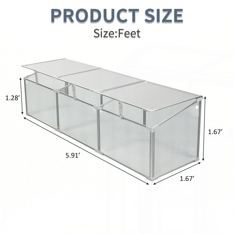 Serre en polycarbonate pour l'extérieur en hiver