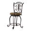Tabouret de bar et de comptoir pivotant en métal avec siège rembourré Alcrossagh-47824034
