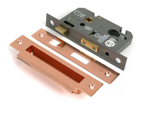 Euro Profile Sash Lock, Polished Bronze